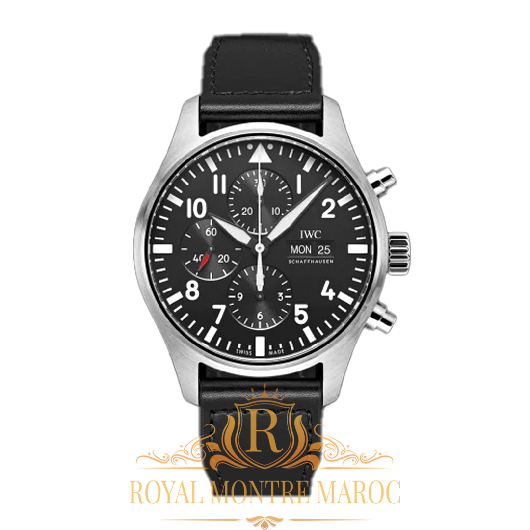 IWC Pilot IW378001 Noir Royal Montre Maroc